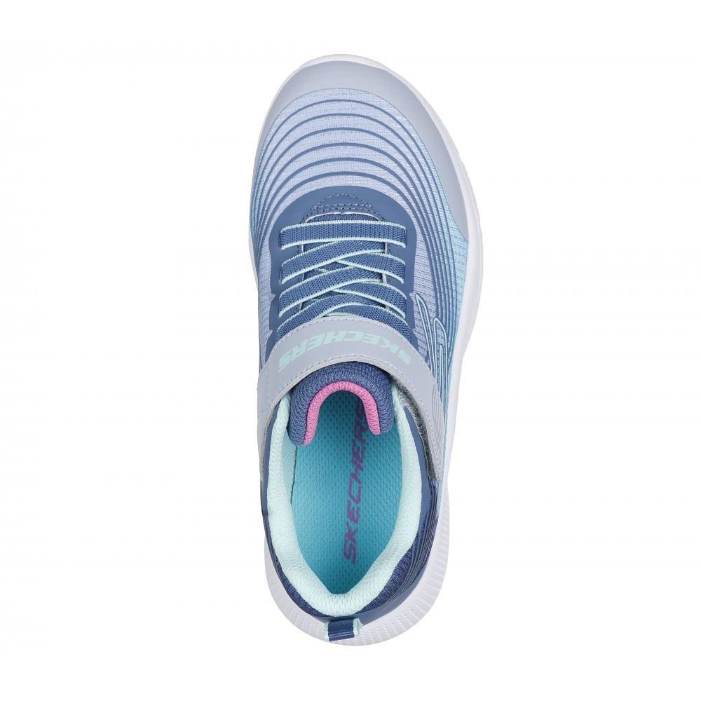 Zapatilla Niña Microspec Advance Celeste Skechers-1