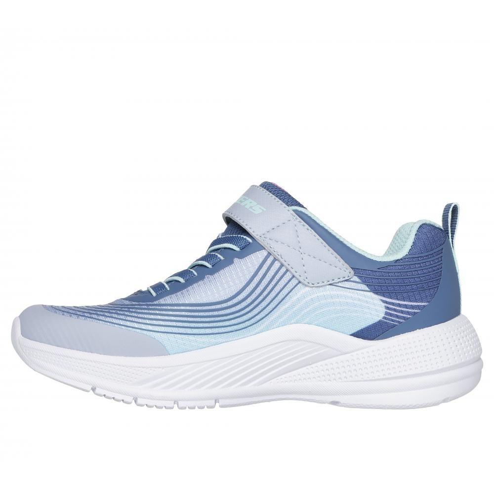 Zapatilla Niña Microspec Advance Celeste Skechers-3