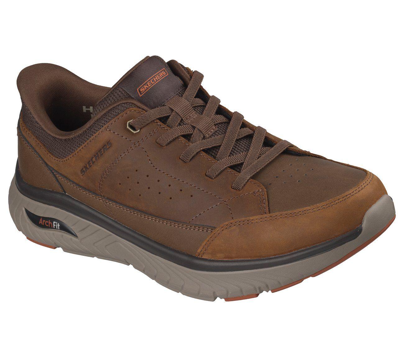 Zapatillas Hombre Slip-ins Arch Fit Crosser Café Skechers-3