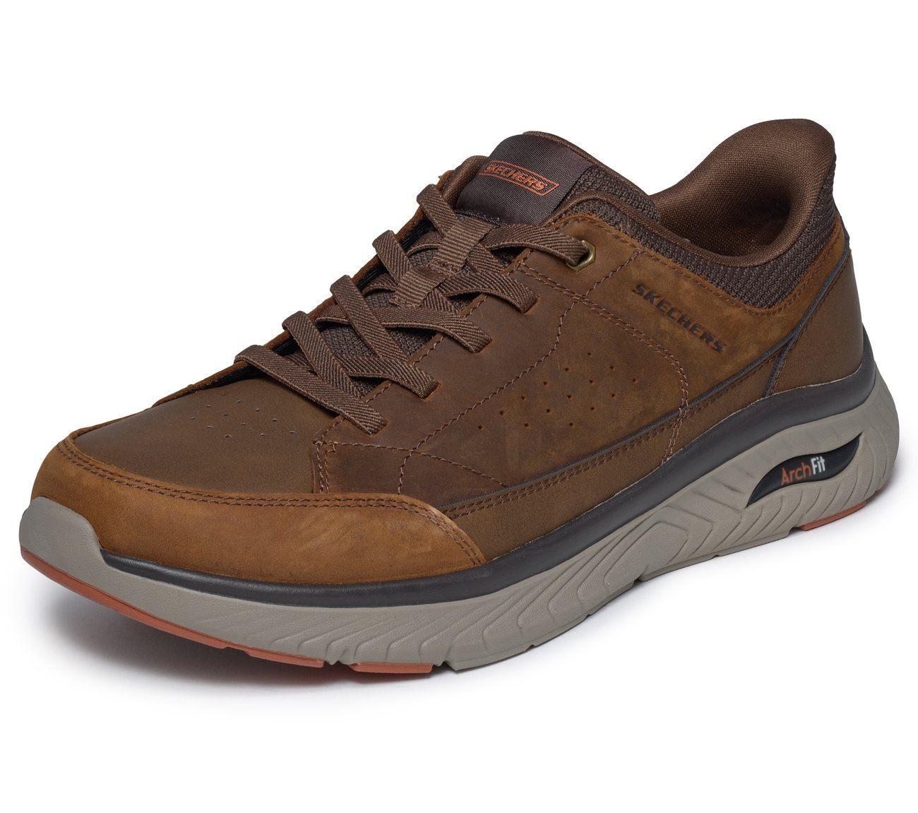 Zapatillas Hombre Slip-ins Arch Fit Crosser Café Skechers-4