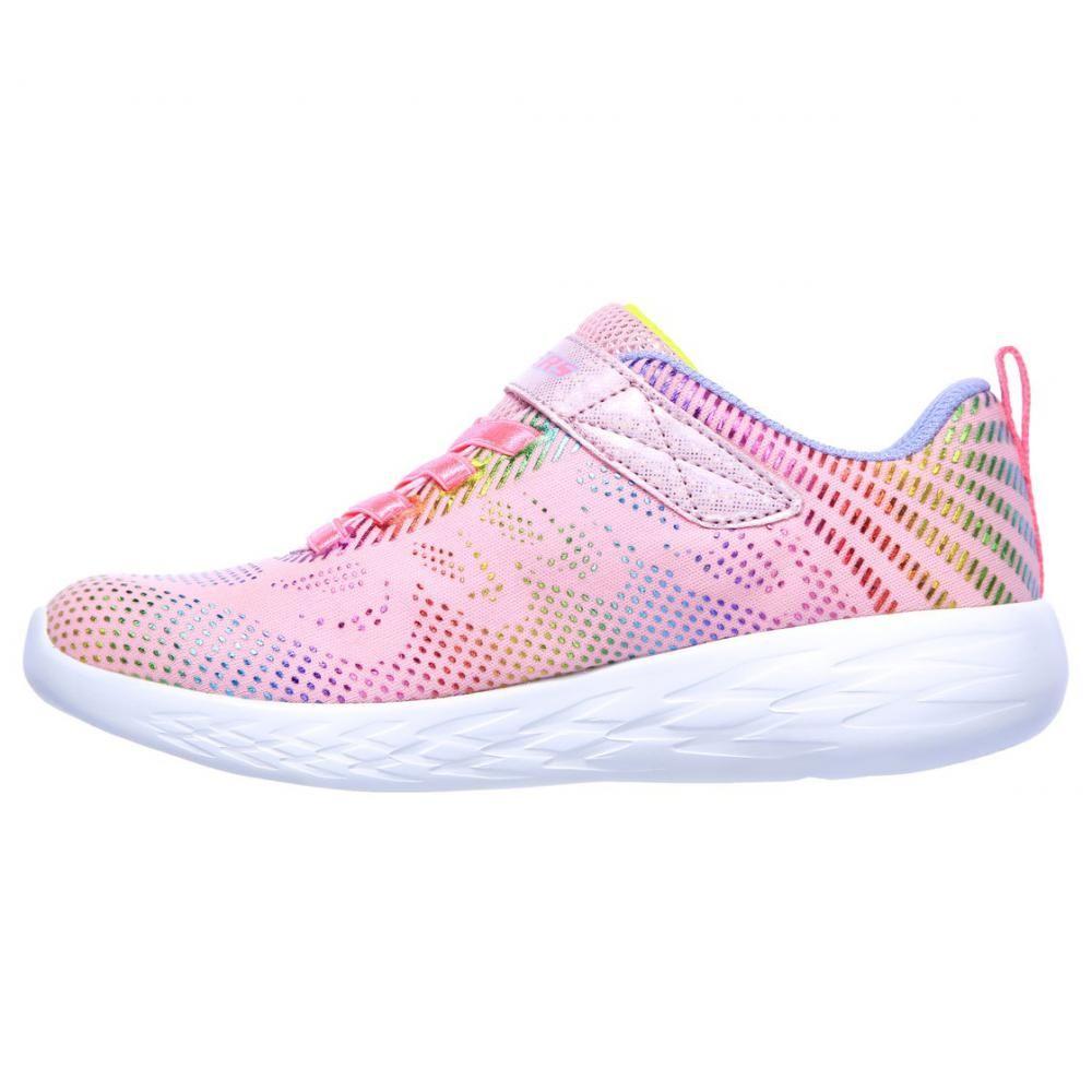 Zapatillas Niña Go Run 600 Shimmer Speeder Rosado Skechers-4