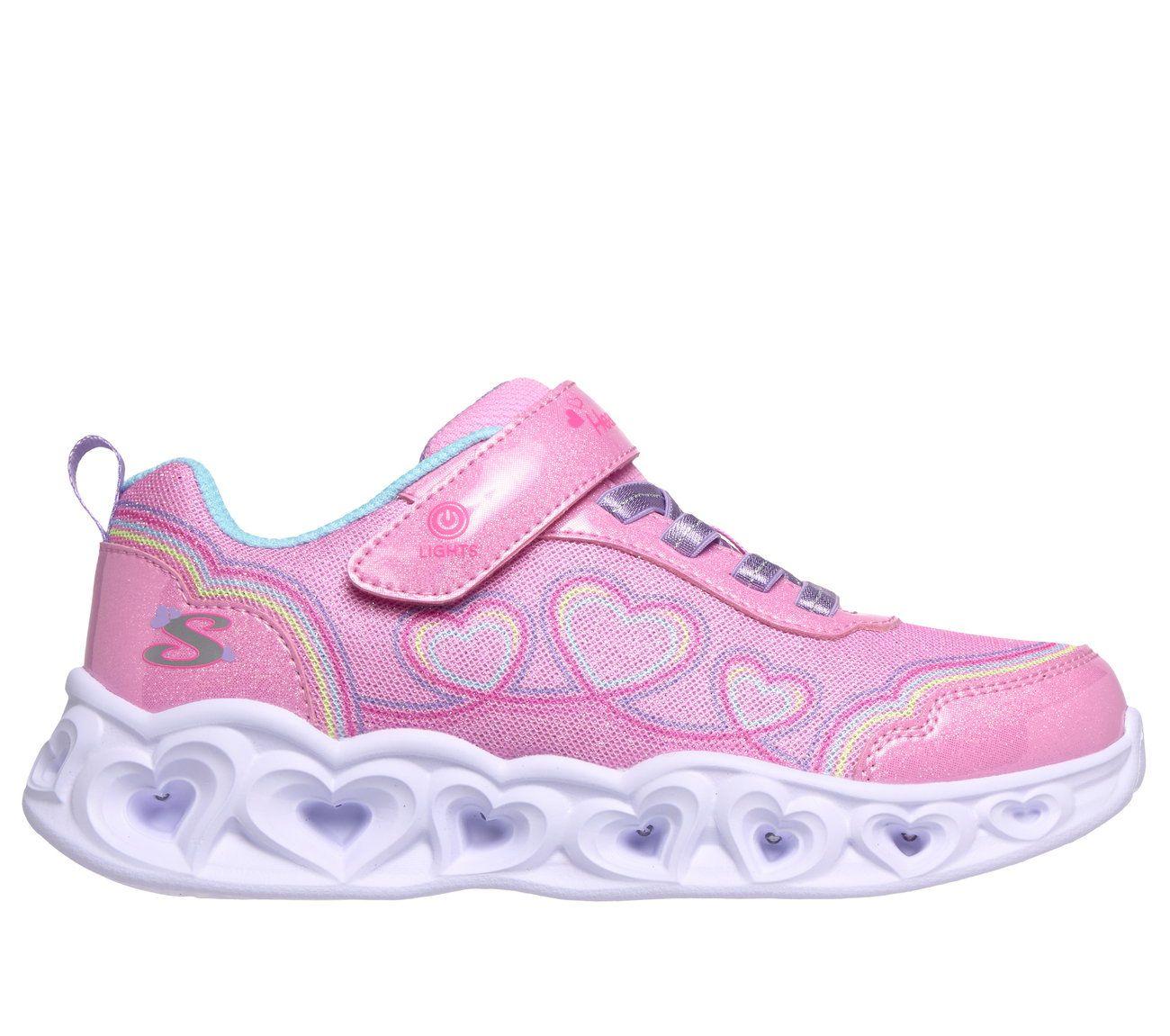 Zapatillas Niña Heart Lights Blanco rosado Skechers-0