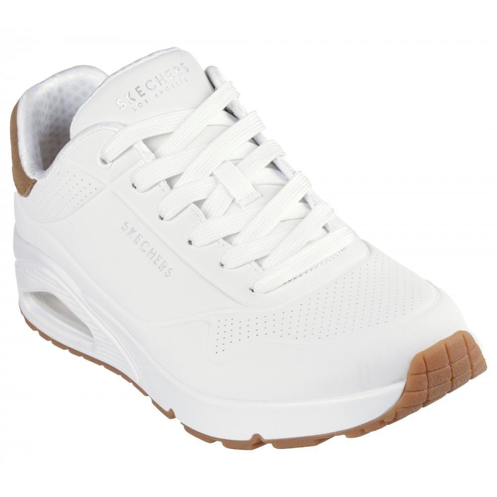 Zapatilla Hombre Uno Suited On Air Blanco Skechers-4