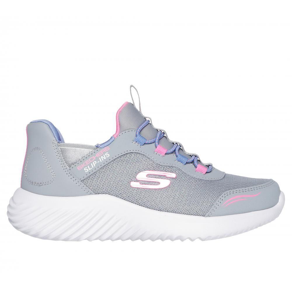 Zapatilla Niña Skechers Slip-ins: Bounder Gris-0