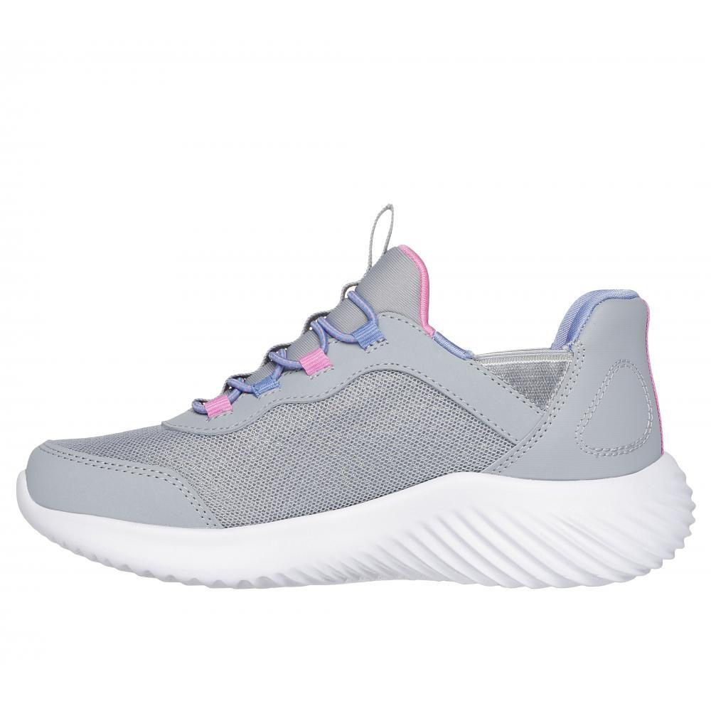 Zapatilla Niña Skechers Slip-ins: Bounder Gris-3