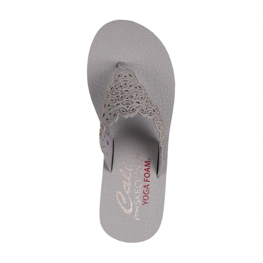 Sandalia Mujer Padma Flower Glitz Beige Skechers-1