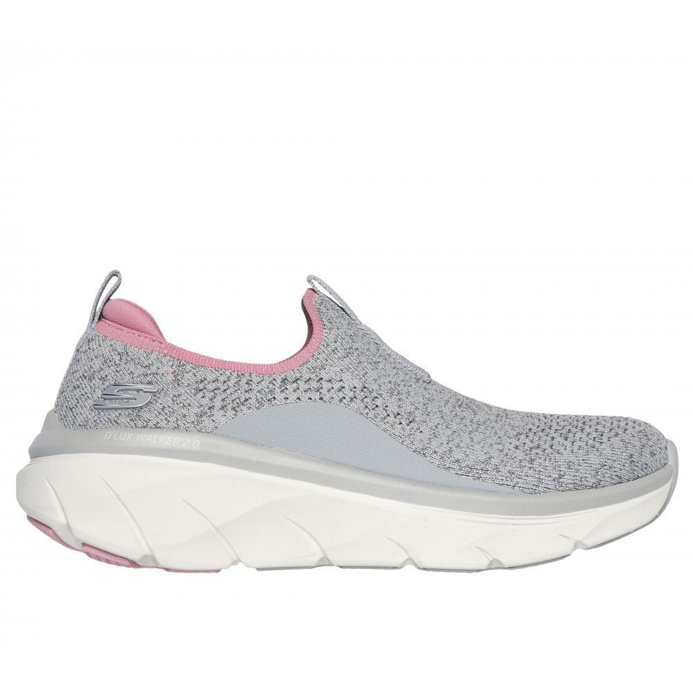 Zapatilla Mujer D'Lux Walker 2.0 Bold State Gris Skechers-0
