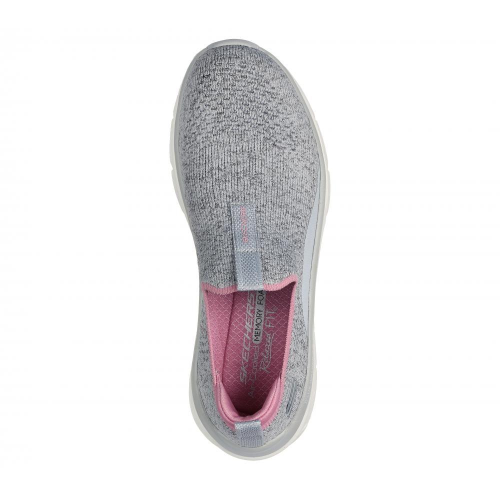 Zapatilla Mujer D'Lux Walker 2.0 Bold State Gris Skechers-1
