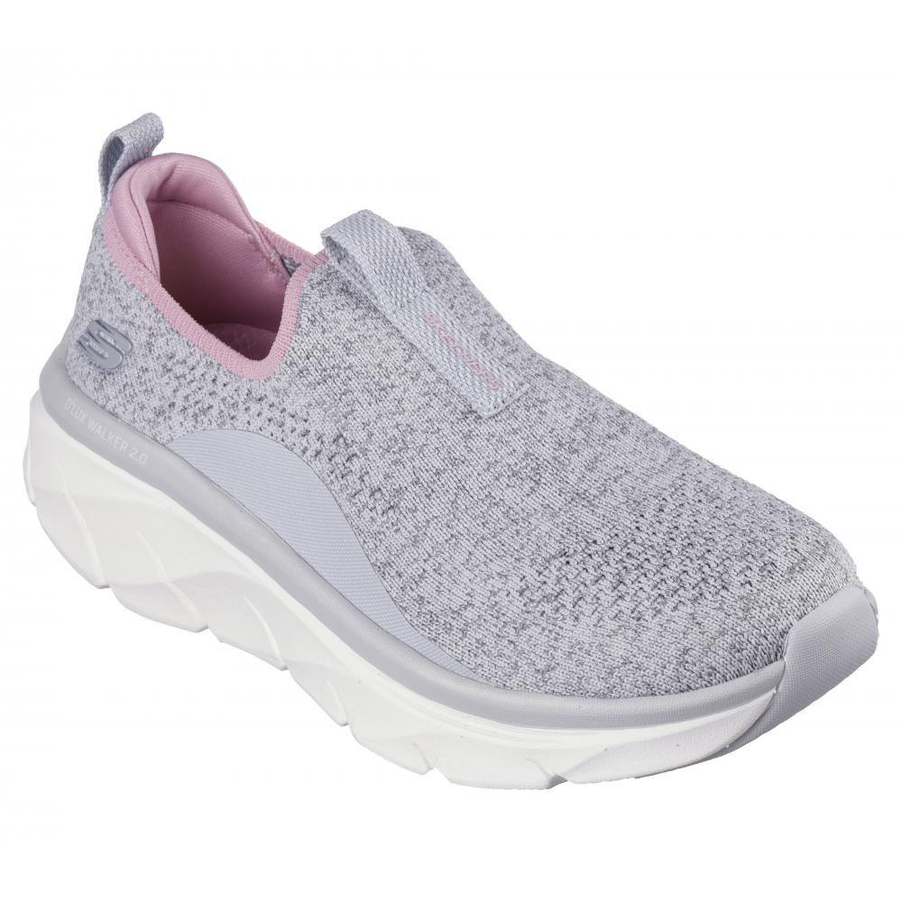 Zapatilla Mujer D'Lux Walker 2.0 Bold State Gris Skechers-4