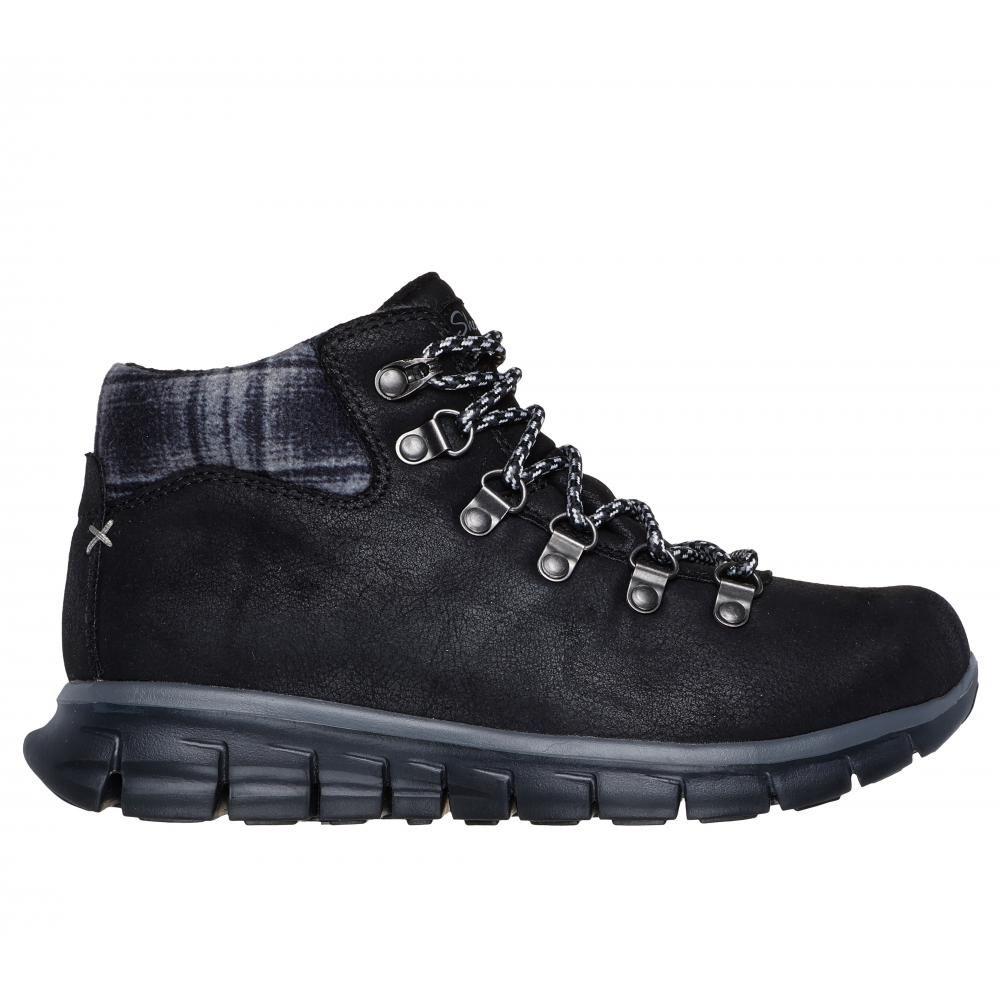 Bototos Mujer Synergy Plaid Mood Negro Skechers-0