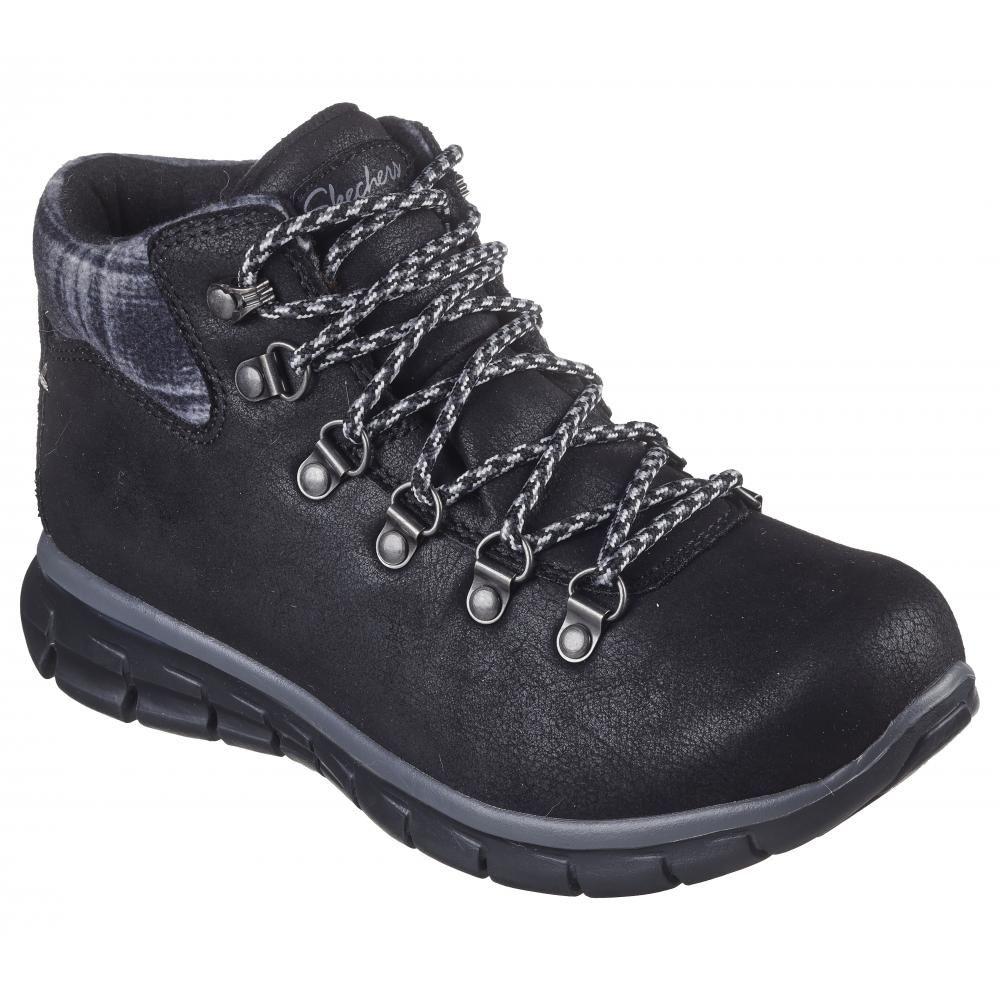 Bototos Mujer Synergy Plaid Mood Negro Skechers-5