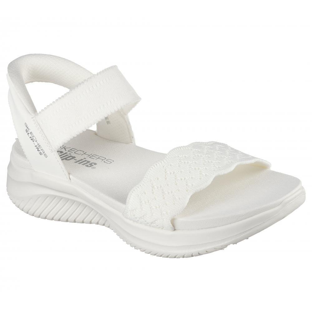 Sandalia Mujer Skechers Slip-ins: Ultra Flex 3.0 Blanco-4