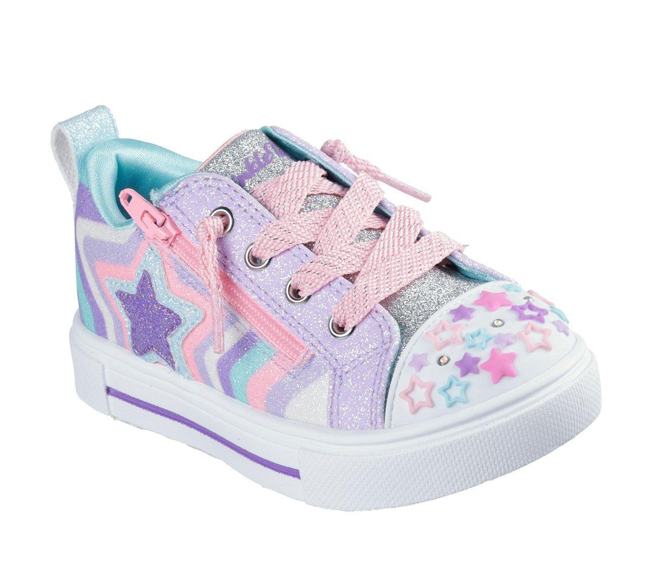 Zapatillas Niña-Infant Twinkle Sparks Cosmic Burst Morado Skechers-3