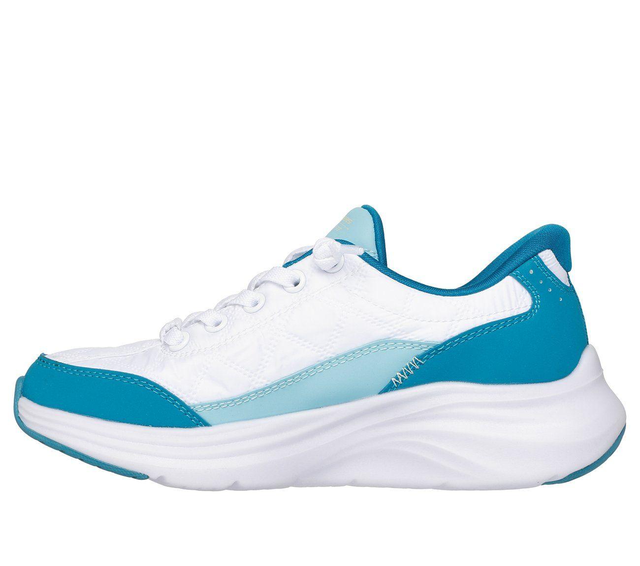 Zapatillas Niña Slip-ins Contour Foam Celeste Skechers-4