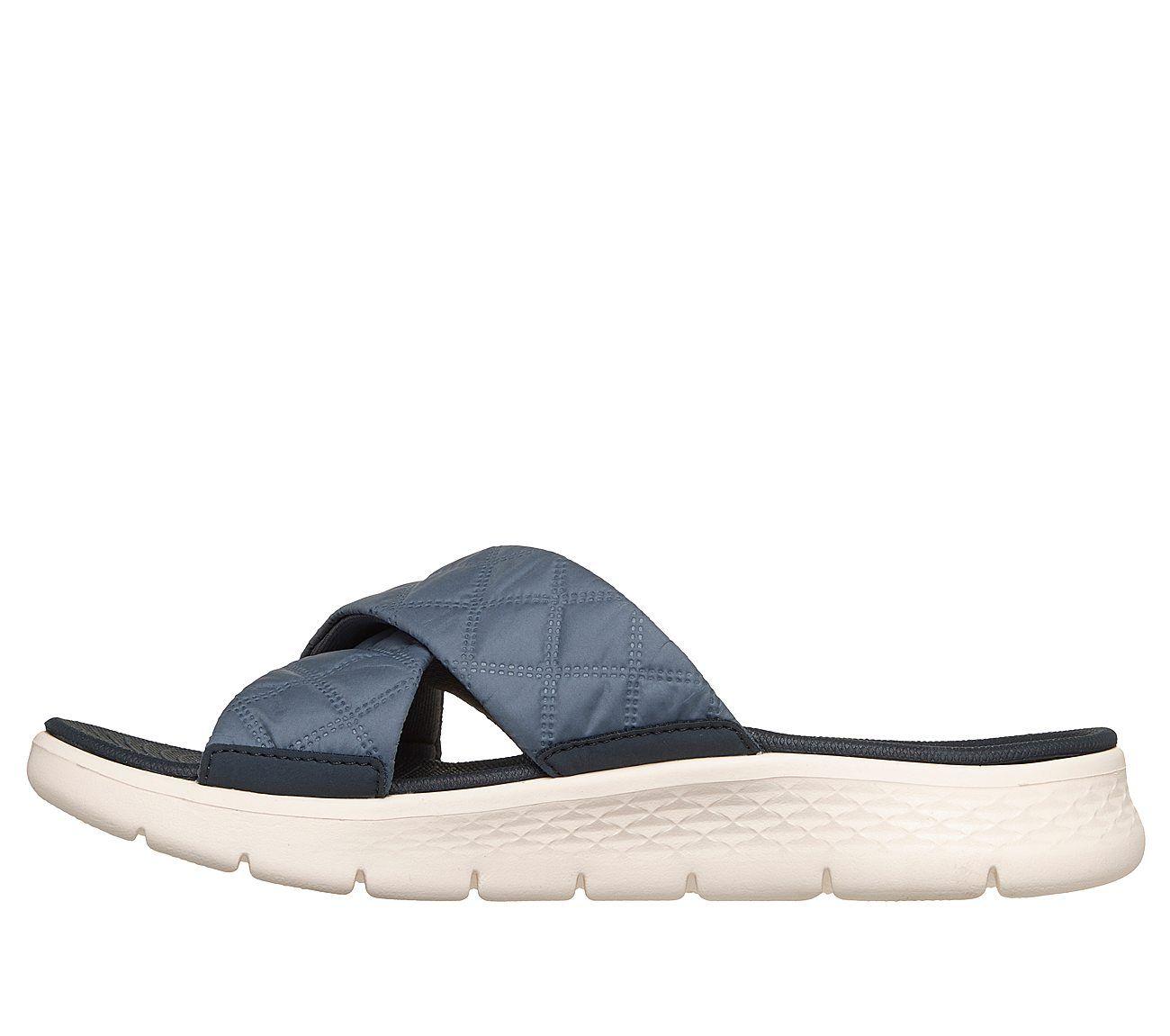 Sandalias Skechers Mujer Go Walk Flex Sandal Azul-3