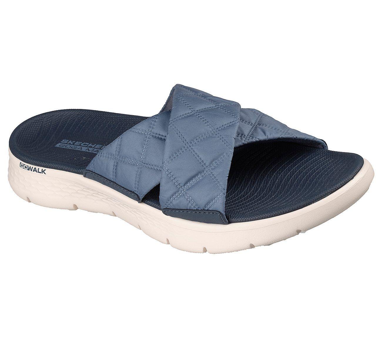 Sandalias Skechers Mujer Go Walk Flex Sandal Azul-4
