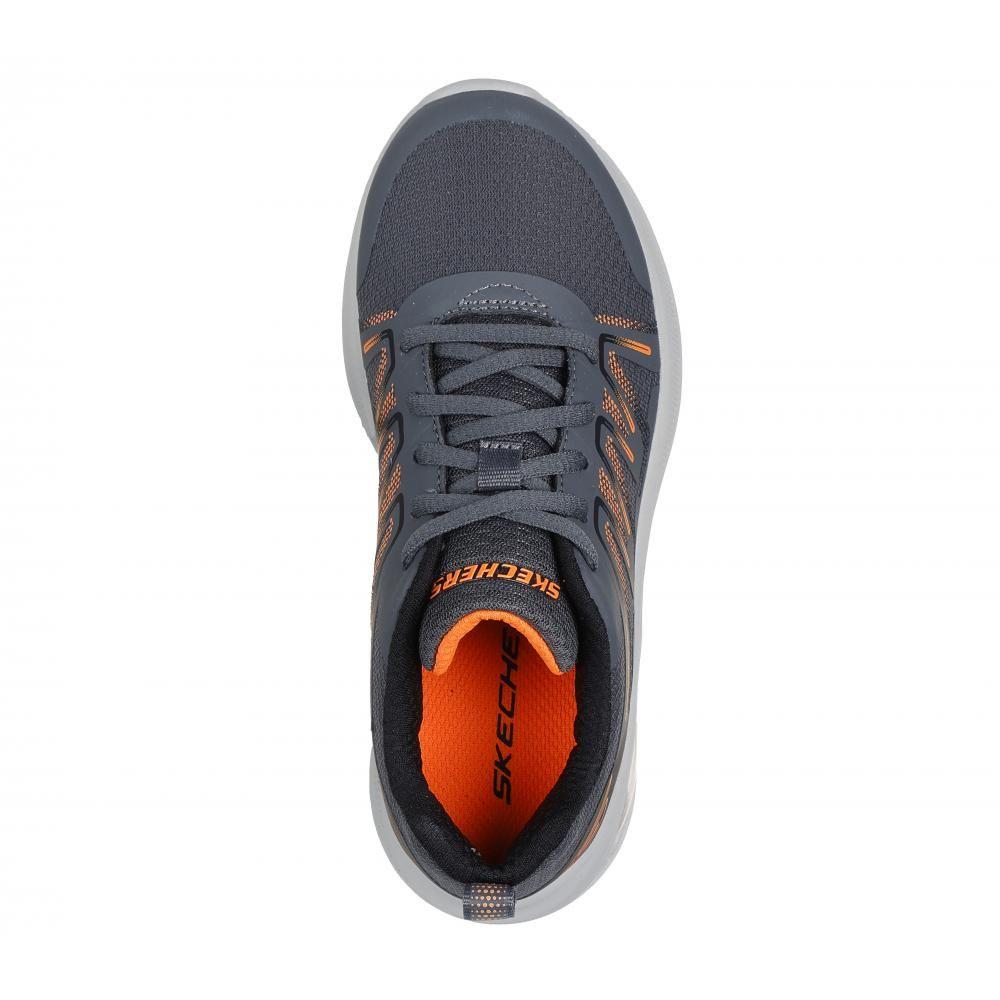 Zapatilla Niño Microspec Max Advance Krendeck Gris Skechers-1