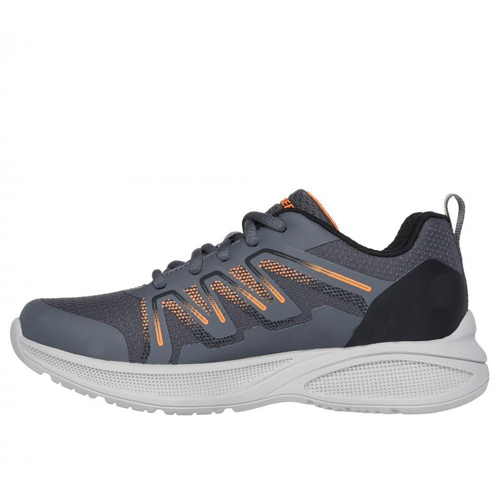 Zapatilla Niño Microspec Max Advance Krendeck Gris Skechers-3