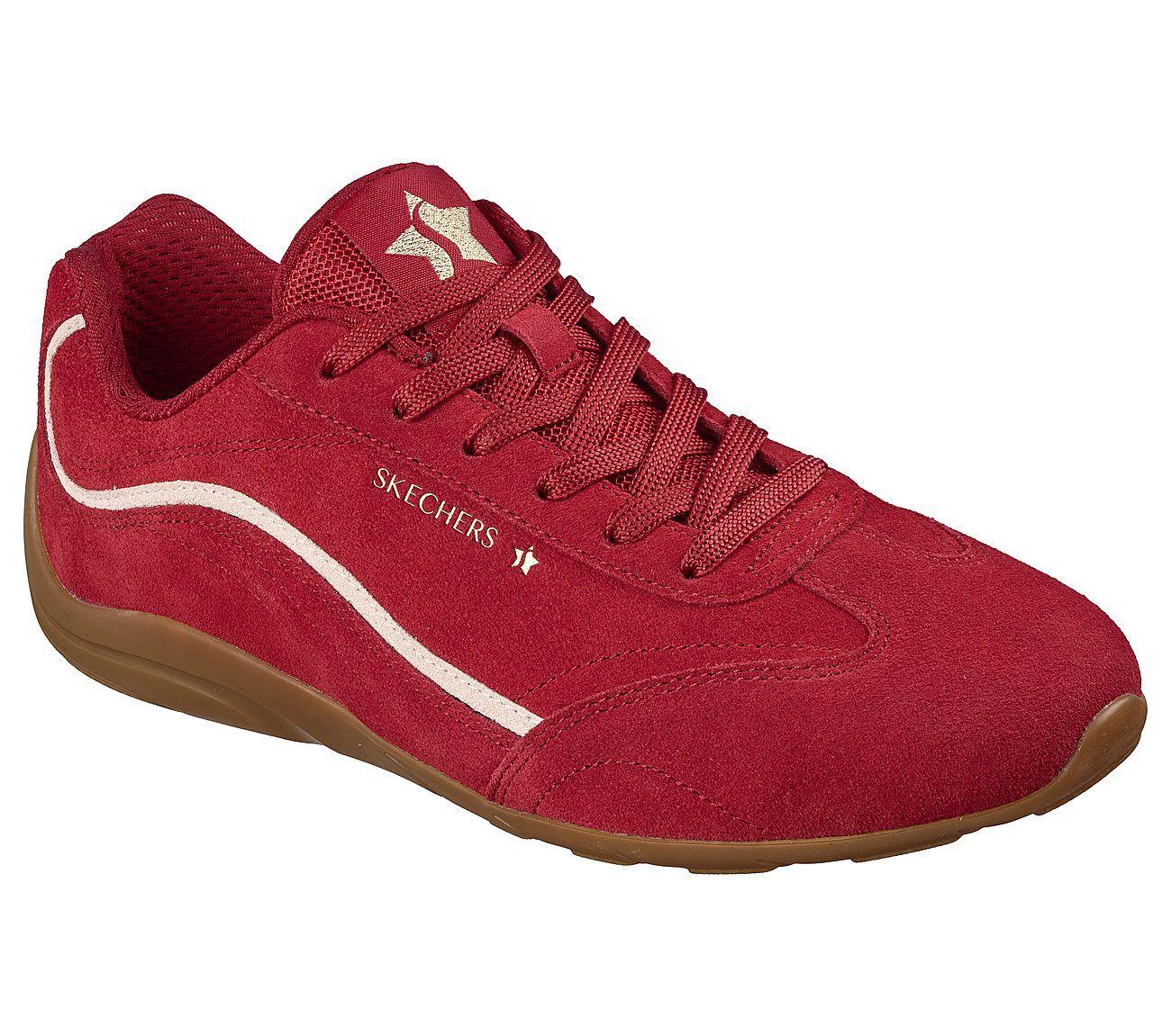 Zapatos Skechers Mujer Court Racer City Belle Rojo-4