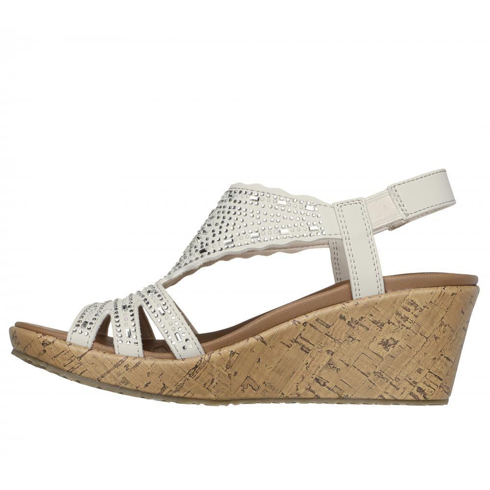 Sandalia Mujer Beverlee Dazzling Charm Blanco Skechers-3