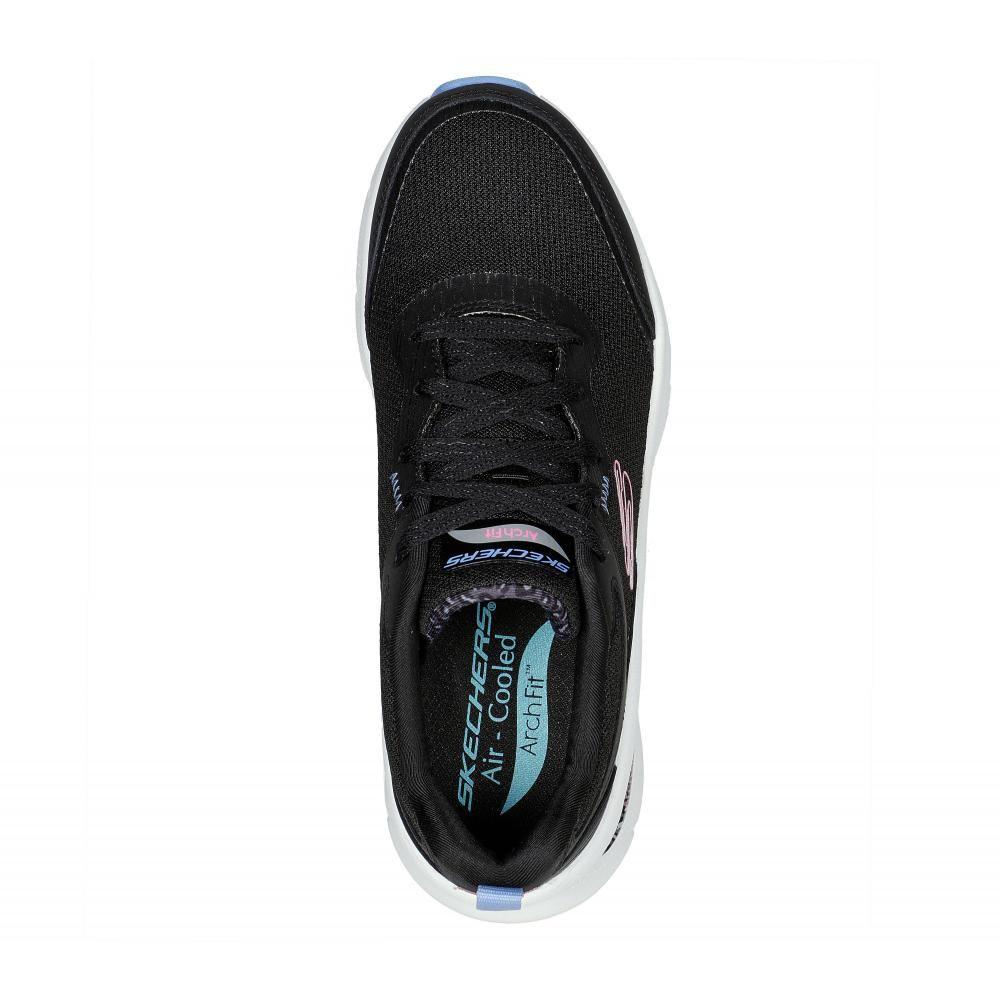 Zapatilla Mujer Arch Fit D'Lux Rich Facets Negro Skechers-1
