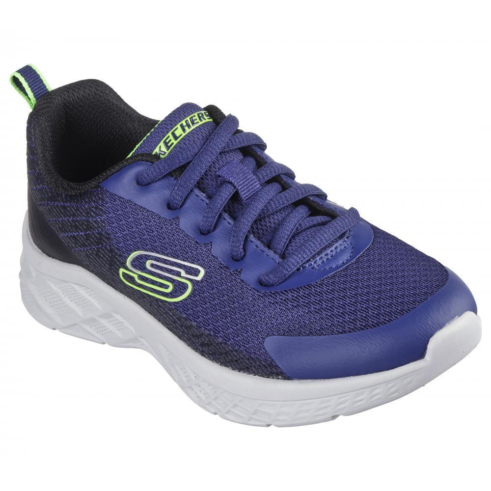 Zapatilla Niño Microspec II Vovrix Azul Skechers-4