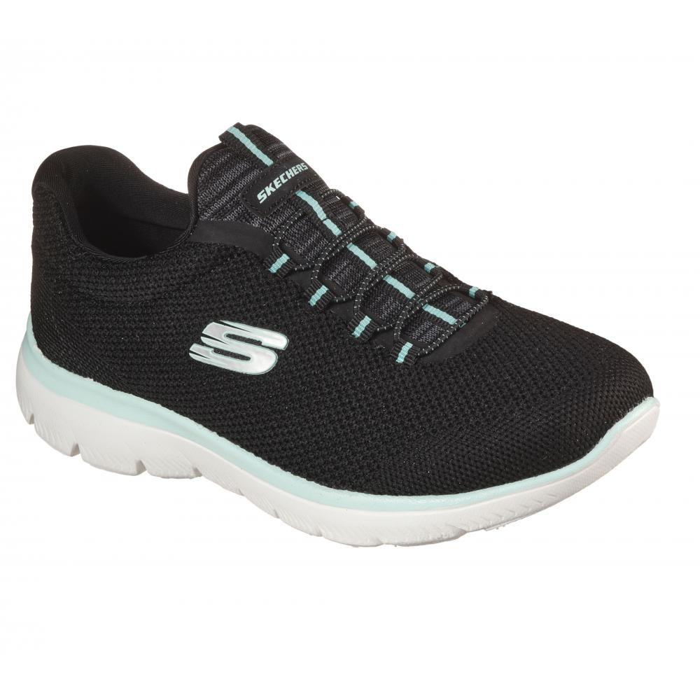 Zapatilla Mujer Summits Cool Classic Negro Skechers-5