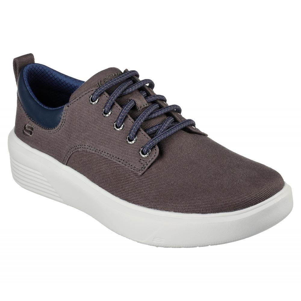 Zapato Hombre Viewson Doriano Gris Skechers-4