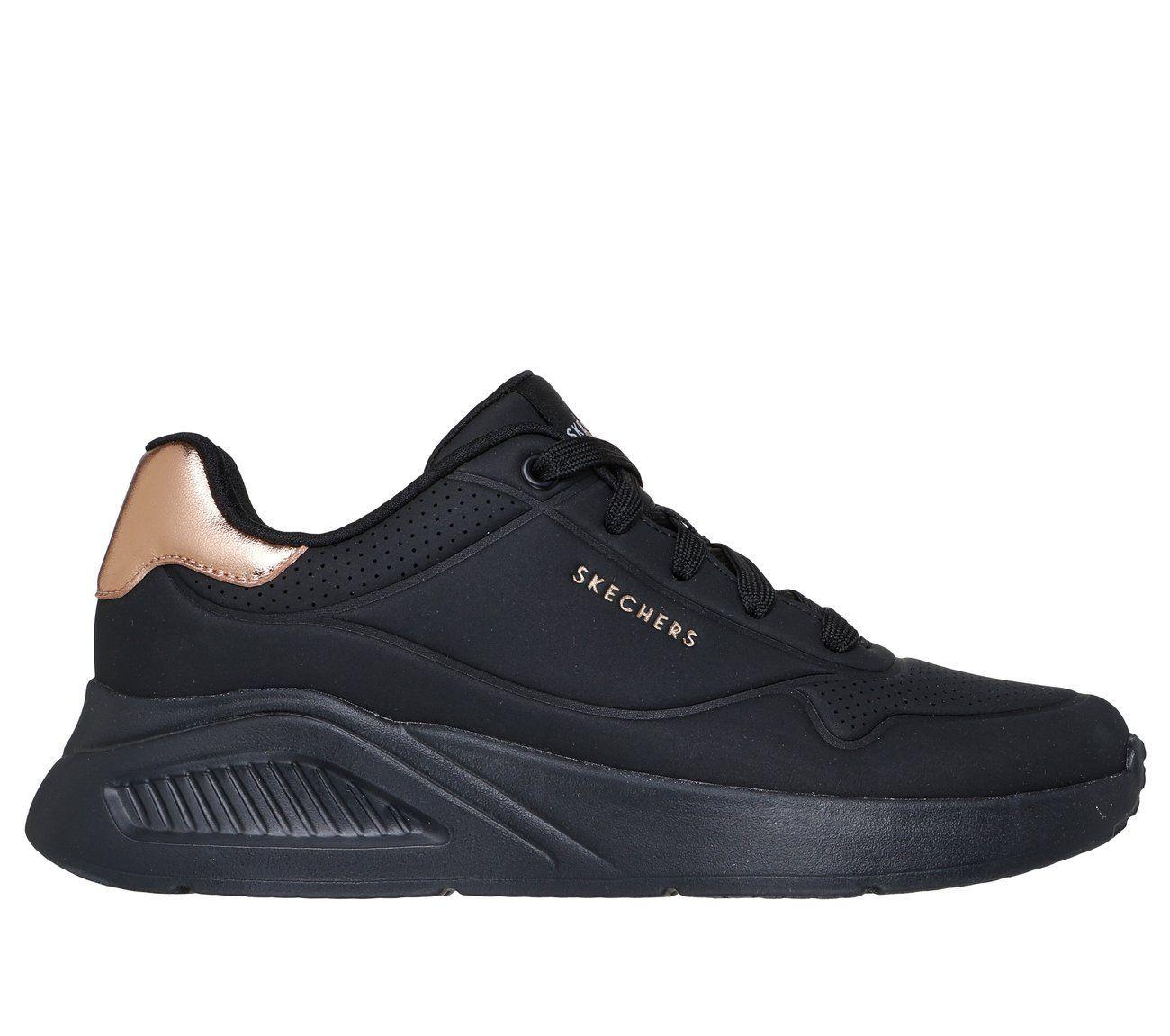 Zapatillas Mujer Uno Lite Shimmer Along Negro Skechers-0