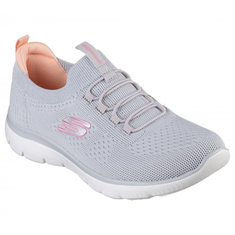 Zapatilla Mujer Summits Top Player Gris Skechers-5