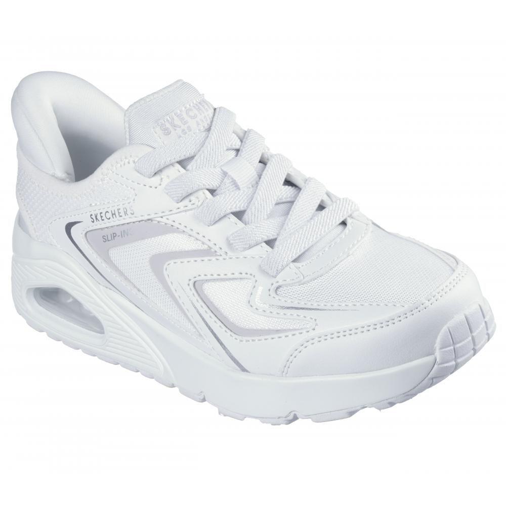 Zapatilla Niño Uno Blanco Skechers-4