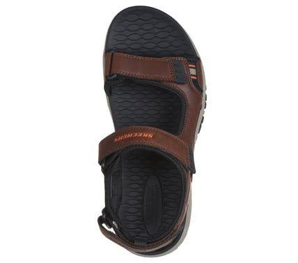 Sandalia Hombre Prewitt Café BK Skechers-1
