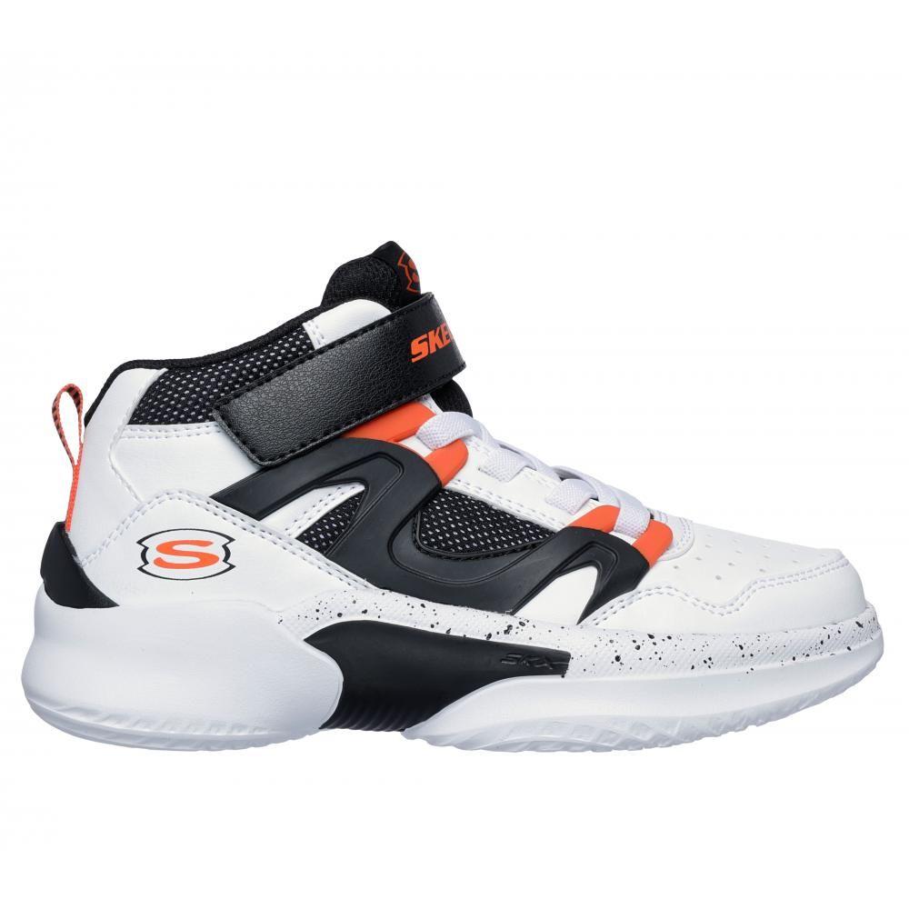 Zapatillas Niño Skx Court Hype HooperHero Blanco Skechers-2