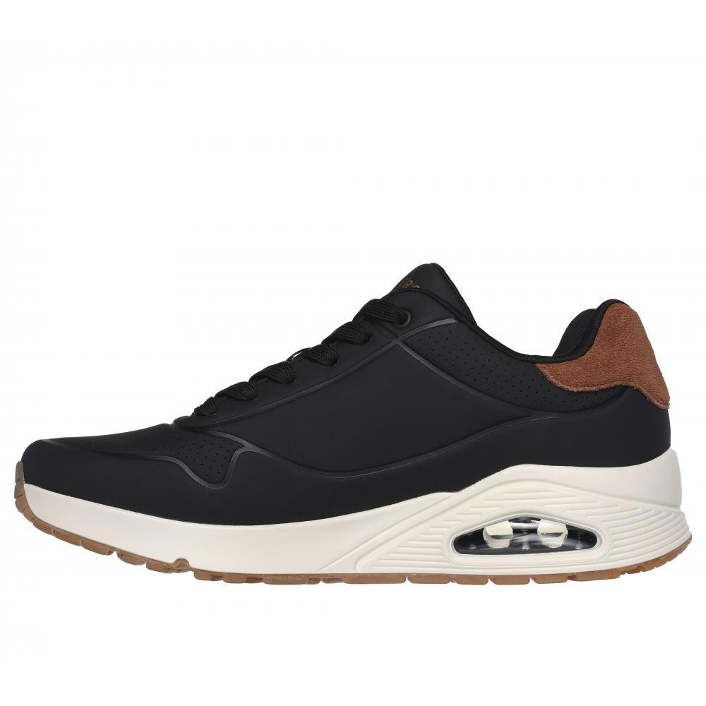 Zapatilla Hombre Uno Negra Skechers-3
