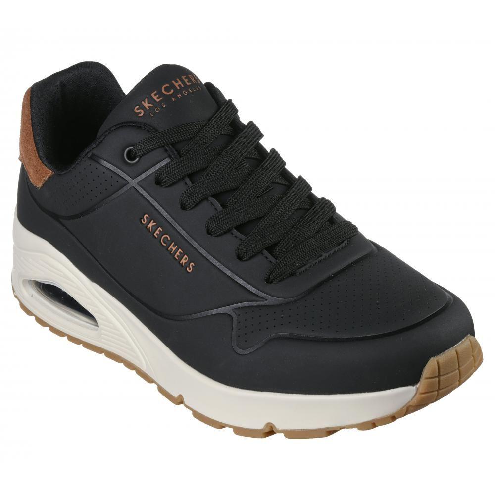 Zapatilla Hombre Uno Negra Skechers-4