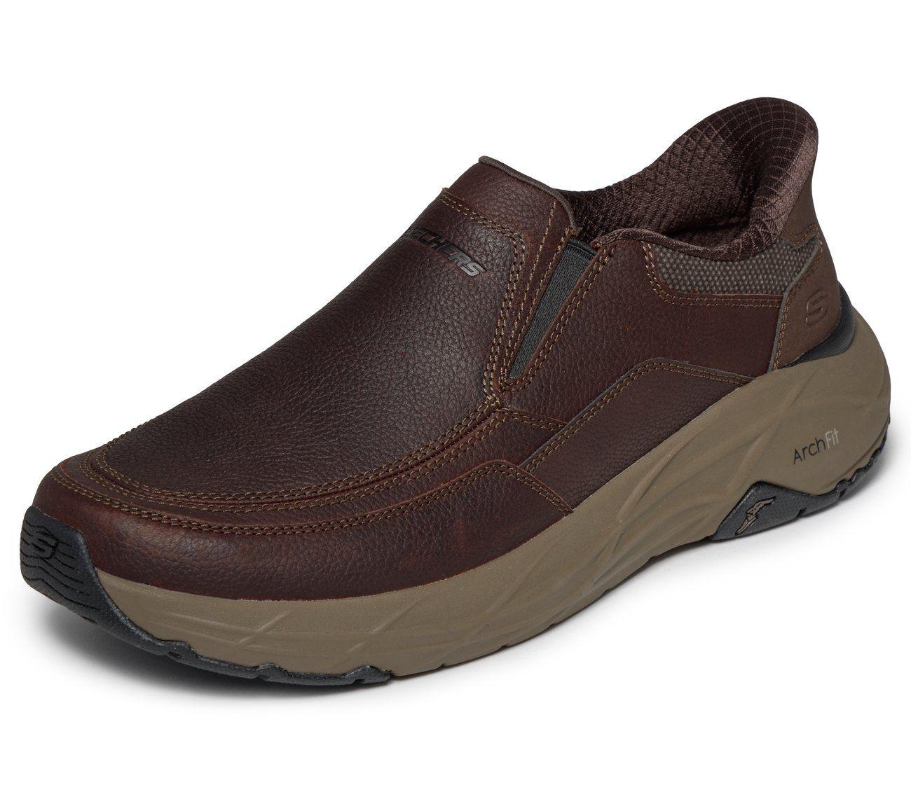 Zapatos Hombre Slip-ins Arch Fit Maverick Café O Skechers-4