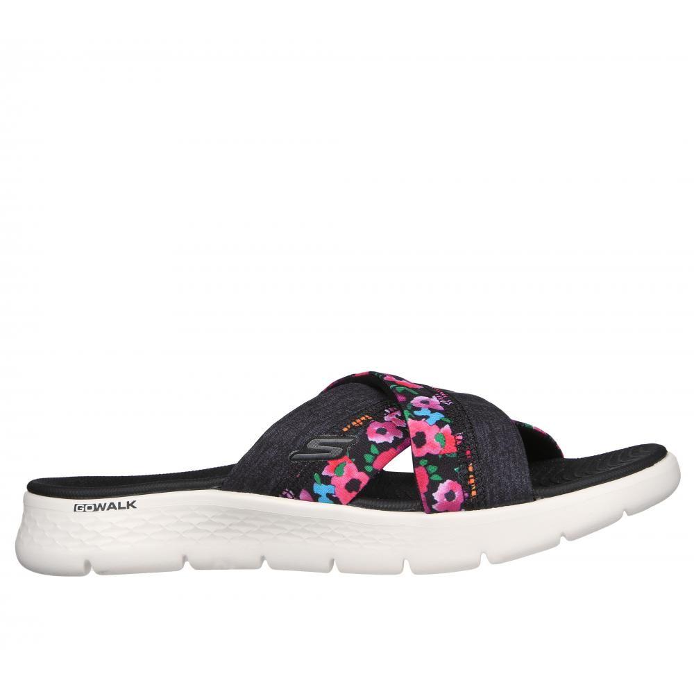 Sandalia Mujer Go Walk Flex Sandal Blossoms Negro Skechers-0