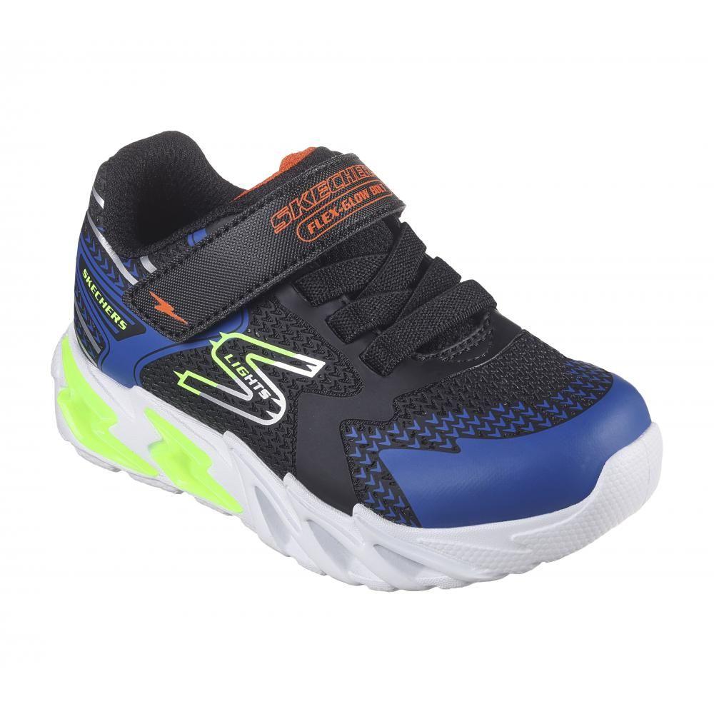 Zapatilla Niño Flex-Glow Bolt  Negro Skechers-4