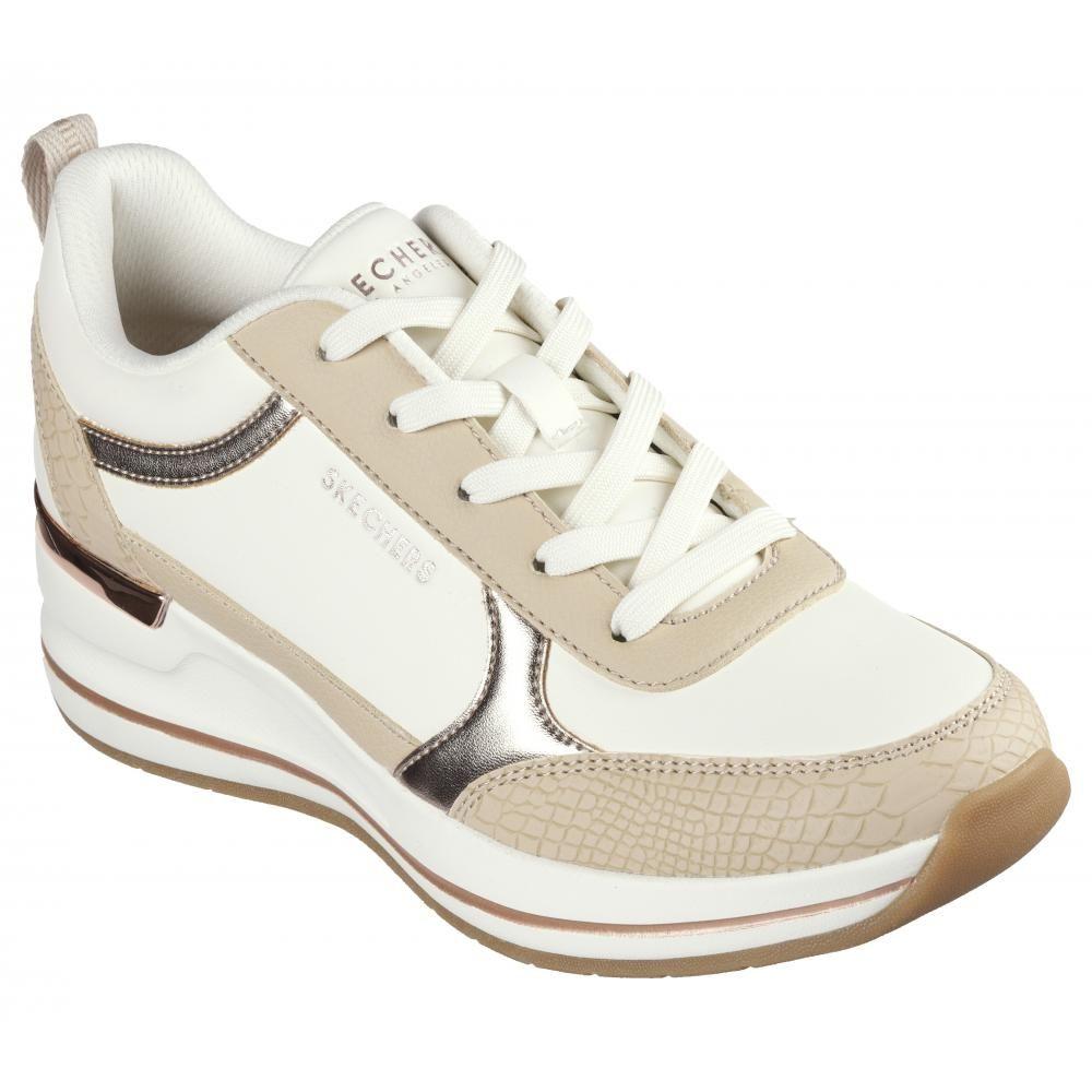 Zapatilla Mujer Billion 2 Mid Lace Up Beige Skechers-4
