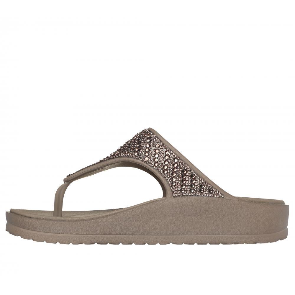 Sandalia Mujer Arch Fit Cali Breeze 2.0 Beige Skechers-3