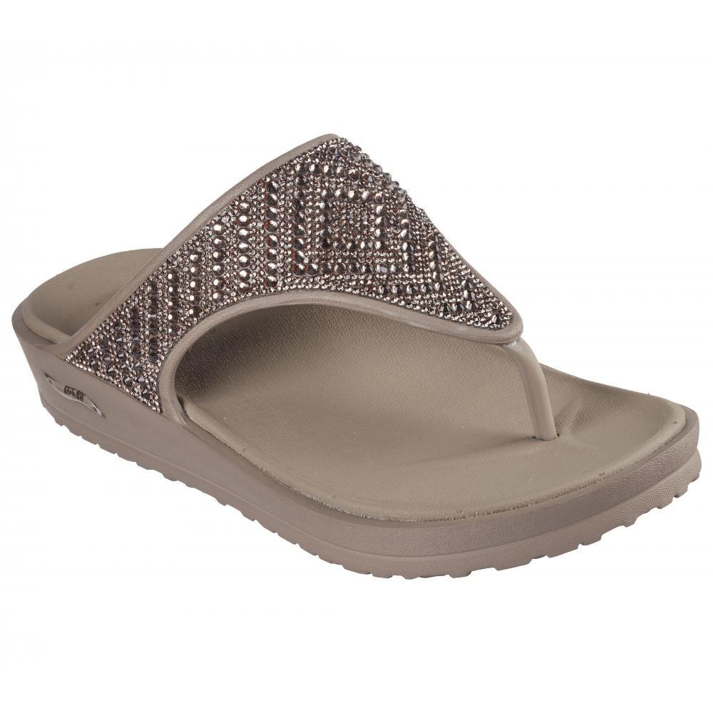 Sandalia Mujer Arch Fit Cali Breeze 2.0 Beige Skechers-4