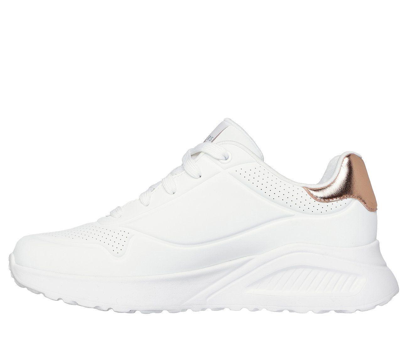 Zapatillas Mujer Uno Lite Shimmer Along Blanco Skechers-3