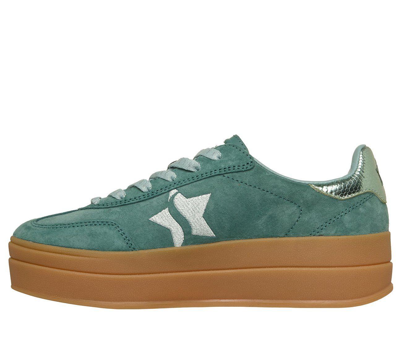 Zapatillas Mujer Academy Hi Elevated Essence Verde Skechers-5