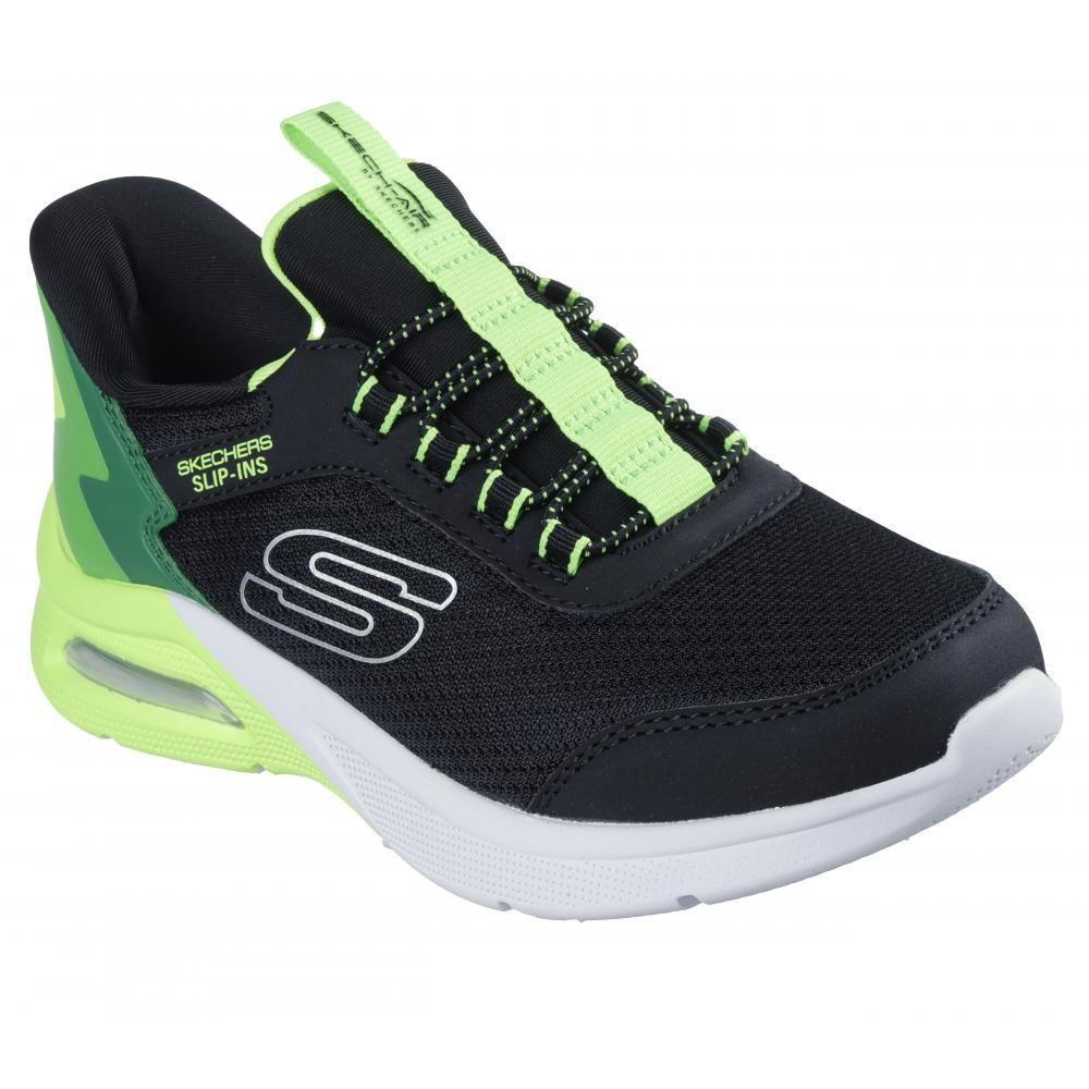 Zapatilla Niño Microspec Max BriskStripe Negro Skechers-4