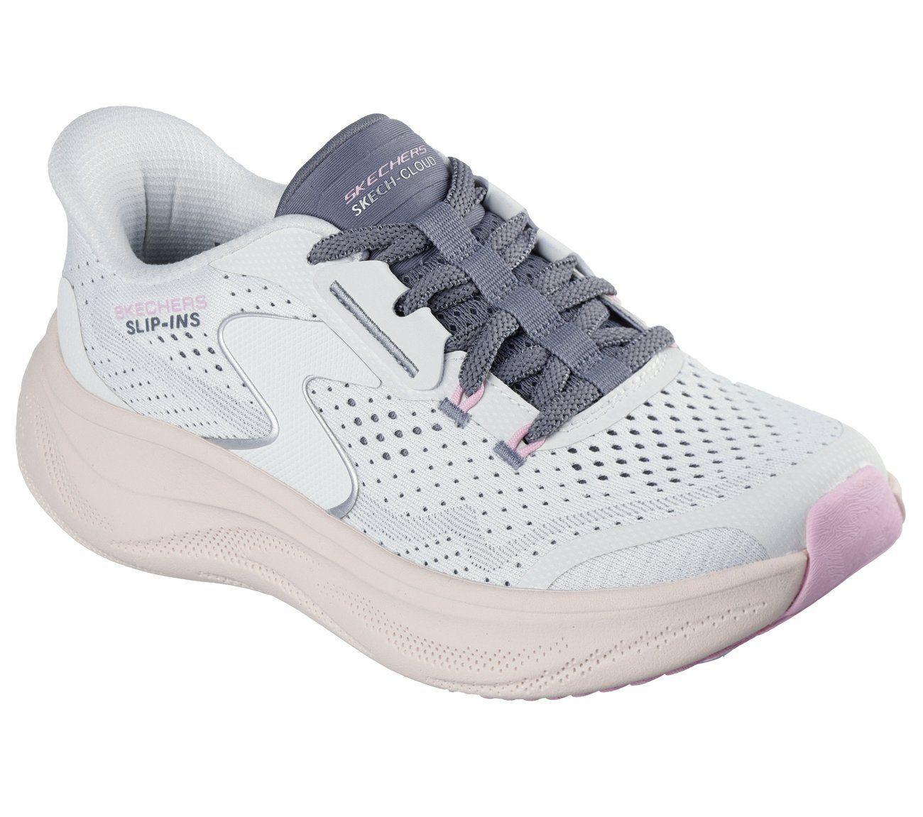 Zapatillas Mujer Slip-ins Skech Cloud Plush H Blanco Skechers-3