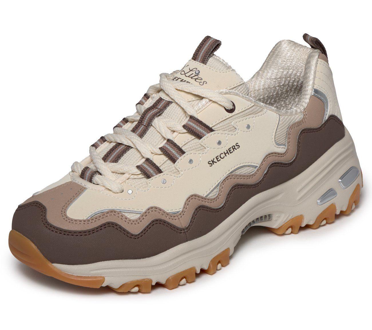 Zapatillas Mujer D'Lites Beige Skechers-4