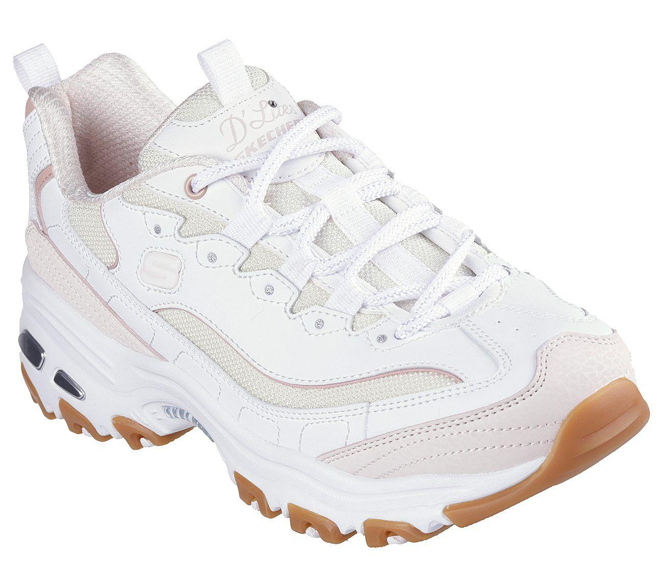 Zapatillas Skechers Mujer Dlites Popular Vote Blanco-4