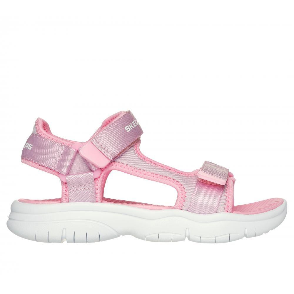 Sandalia Niña Flex Splash Rosado Skechers-0