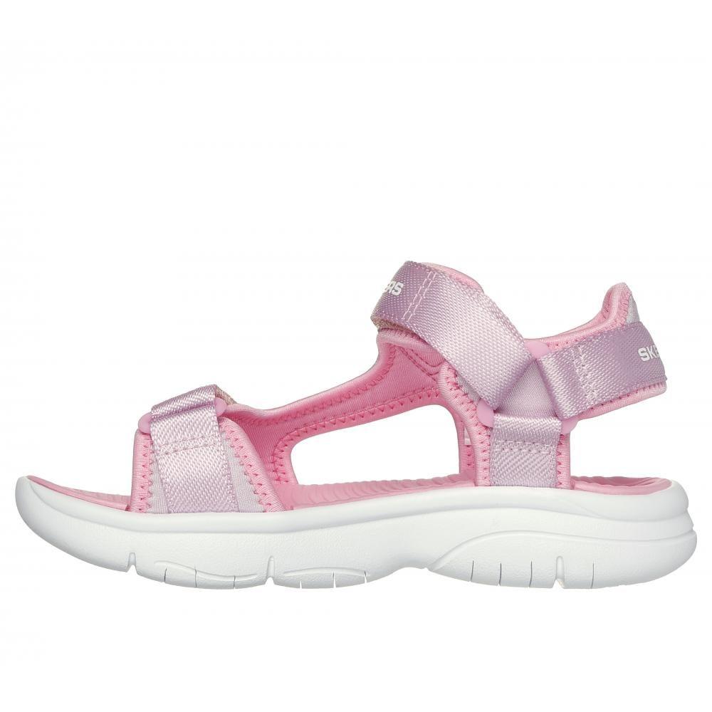 Sandalia Niña Flex Splash Rosado Skechers-3