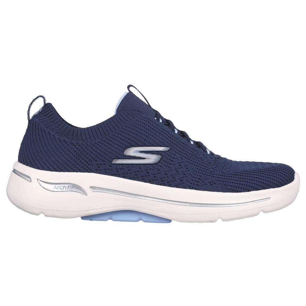 Zapatilla Mujer Go Walk Arch Fit C Azul Skechers-4
